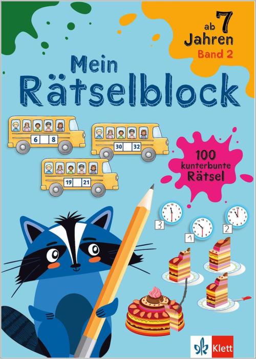 Mein Rätselblock ab 7 Jahren Band 2 - 100 neue kunterbunte Rätsel