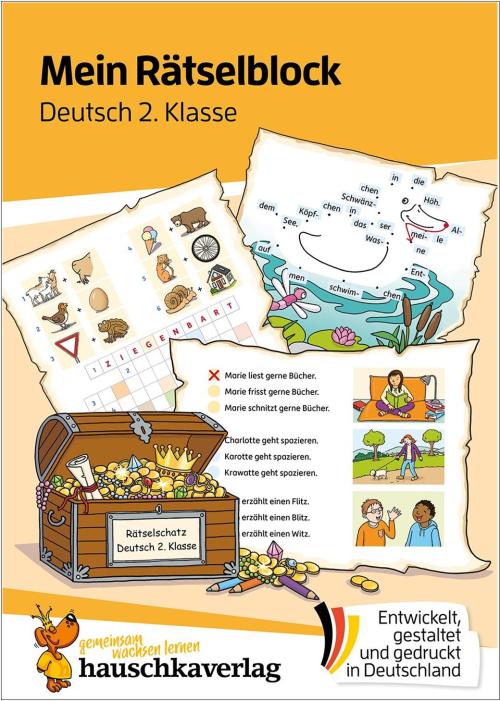 Mein Rätselblock Deutsch 2. Klasse - Rätsel für kluge Köpfe