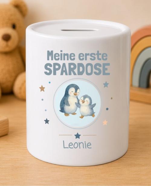 Meine erste Spardose individuell gefertigte Sparbüchse personalisiert mit Namen