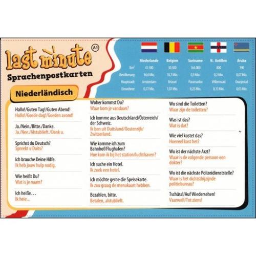 Last-Minute Sprachenpostkarte - Niederländisch